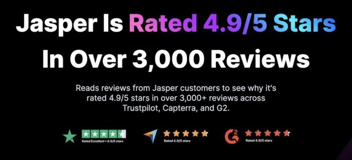 Jasper AI Ratings and Reviews