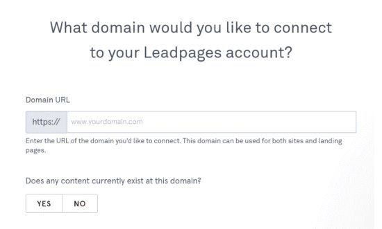 Leadpages add domain